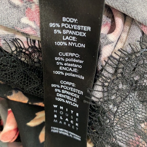 White House Black Market Floral & Lace Eyelash Blouse - Picture 14 of 14